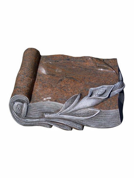 Bia mộ granite hình cuốn sách
