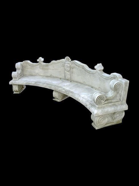 Ghế băng dài cổ điển bằng đá