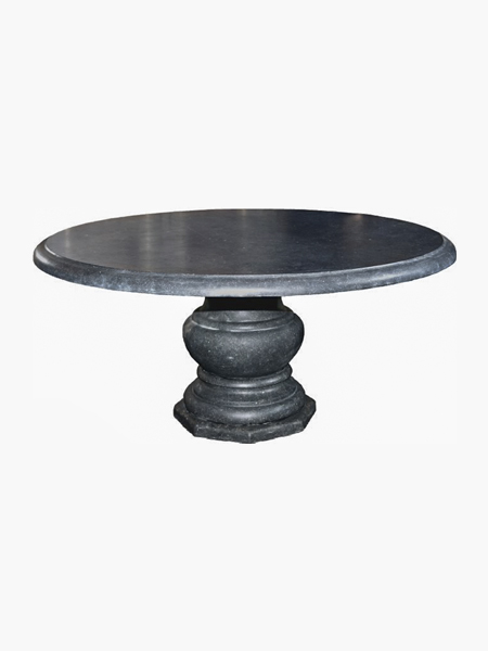 Bàn tròn đá đen granite