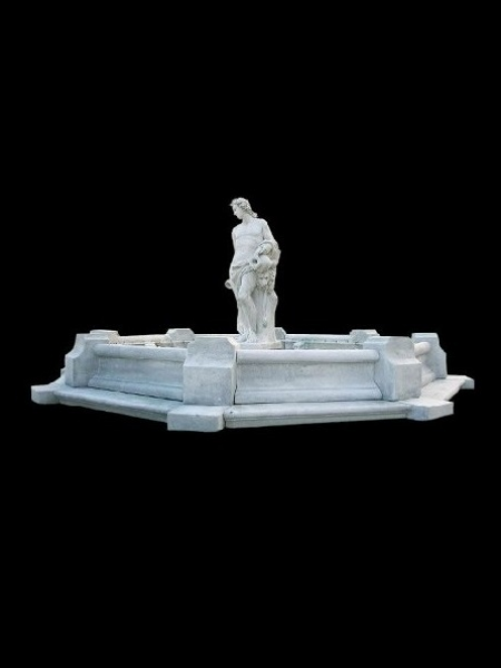 Hồ phun nước bát giác bằng đá DSF-DP02