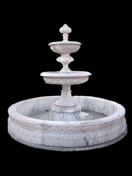 Hồ phun nước tròn bằng đá DSF-DP21