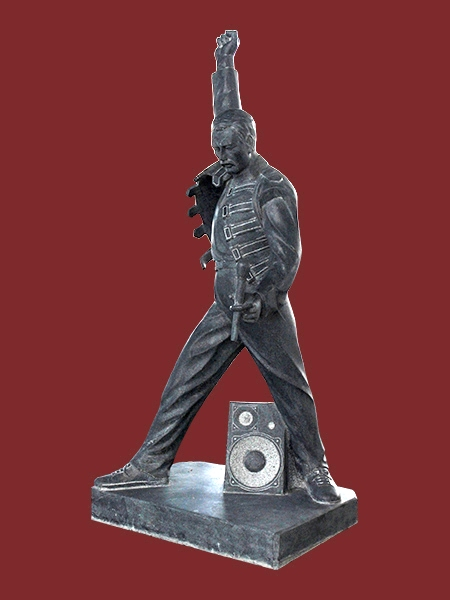Tượng Ca sỹ nhạc rock đá đen DSF-V52