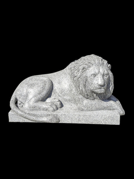 Tượng Sư tử đá granite trắng DSF-T116