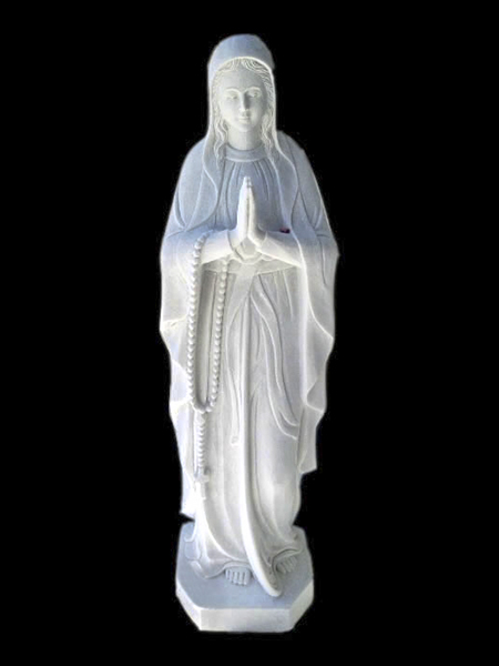 Tượng Đức mẹ Maria chắp tay bằng đá DSF-C38