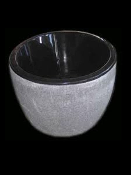 Lavabo rửa mặt đá đen hình tròn DSF-B61