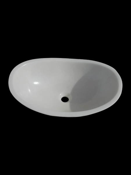 Chậu rửa mặt đá hình oval