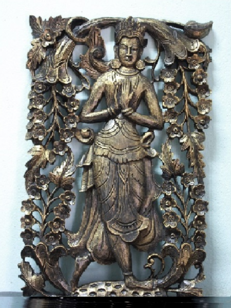 Phù điêu Chăm Tiên nữ Apsara múa