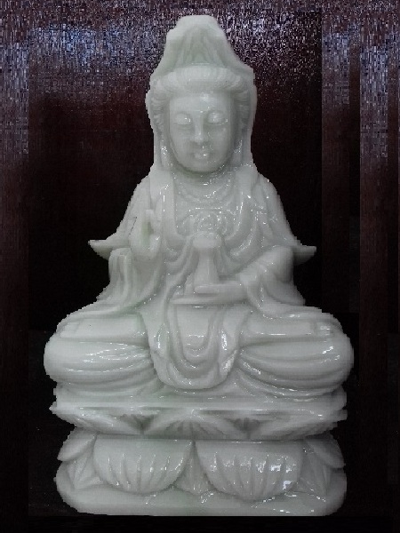 Tượng Phật Quan Âm ngồi mini bằng đá